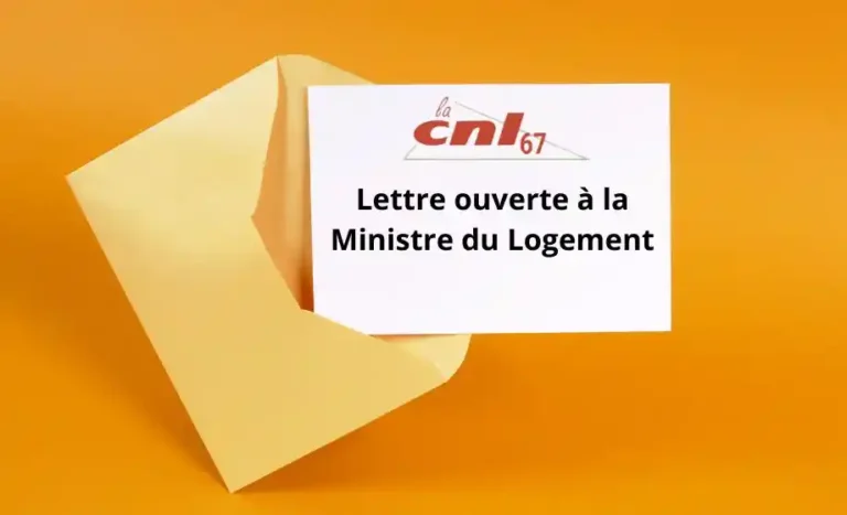 Lettre ouverte du Président de la CNL à la Ministre chargée du Logement
