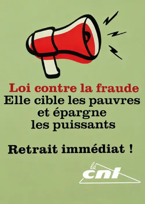Loi contre la Fraude qui cible les pauvres